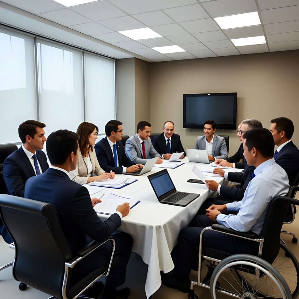 Diverse business team in meeting Diverse business team in meeting