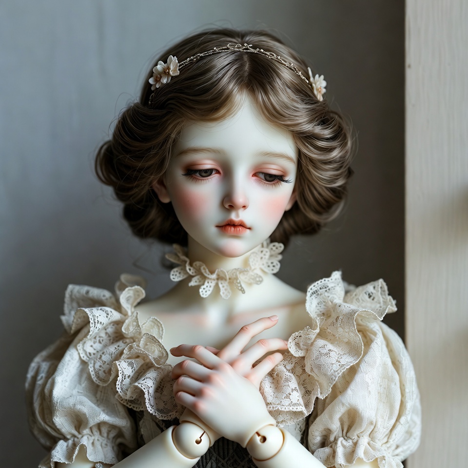 BJD Doll in Lace Dress BJD Doll in Lace Dress
