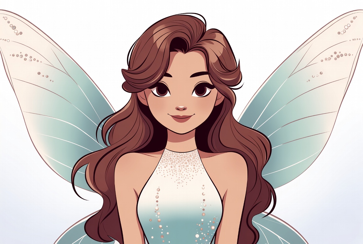 Beautiful fairy girl with wings Beautiful fairy girl with wings