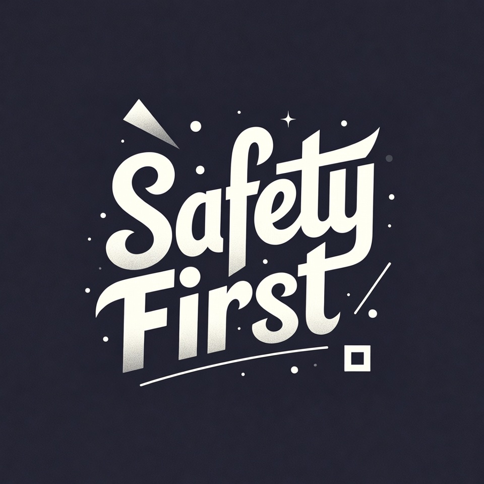 Safety First Typography Design Safety First Typography Design