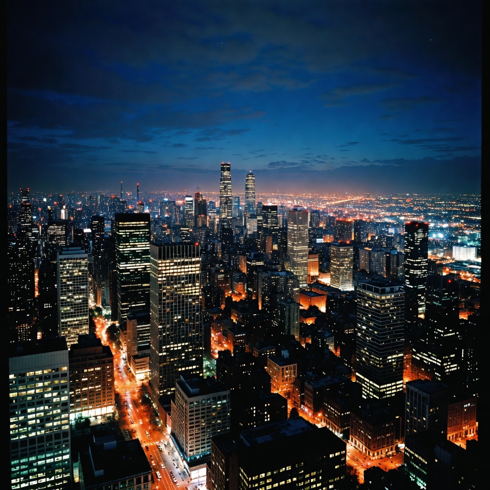 New York City Skyline at Night New York City Skyline at Night