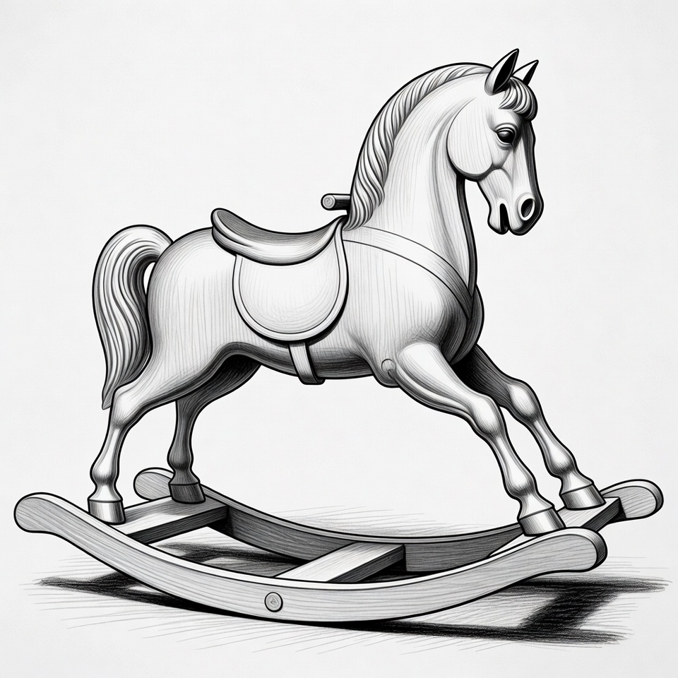 Rocking Horse Illustration Rocking Horse Illustration