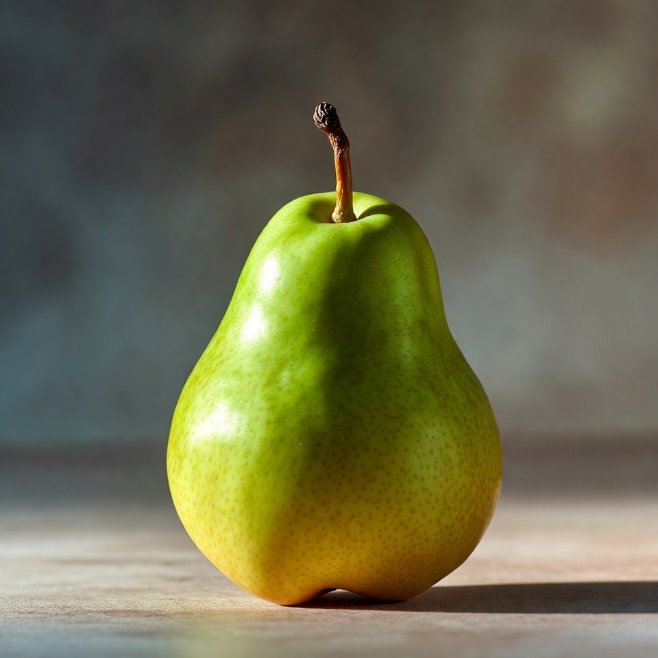 Fresh green pear on table Fresh green pear on table
