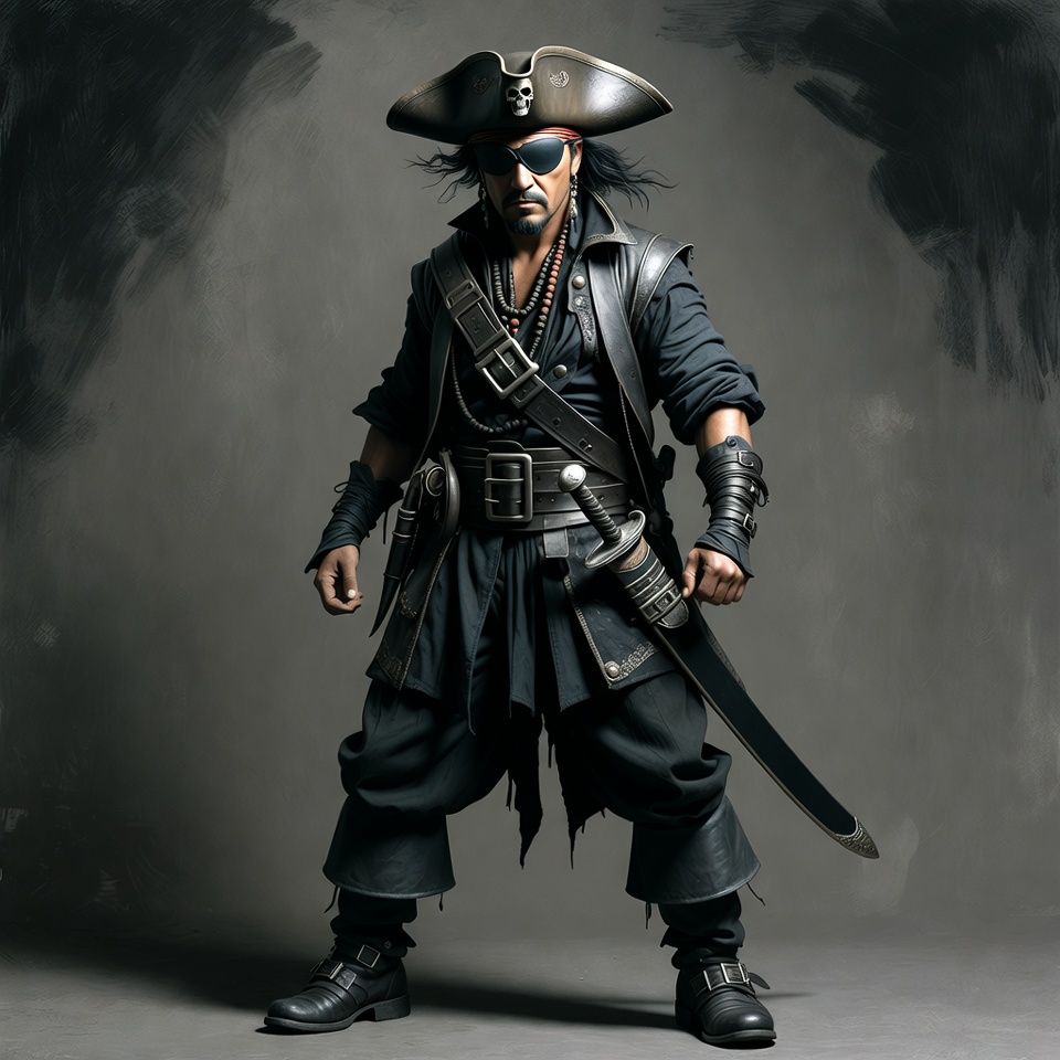 Pirate man with sword Pirate man with sword