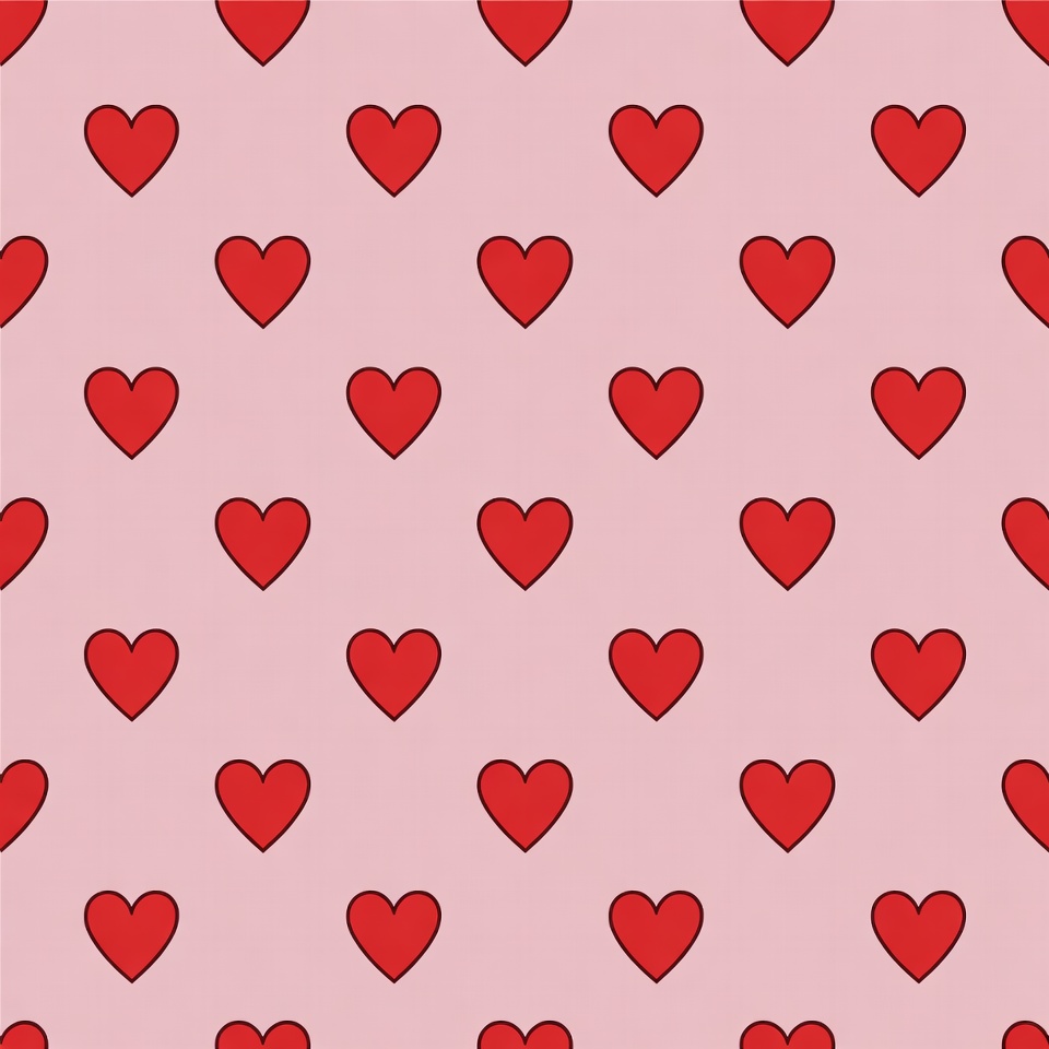 Pink Heart Pattern Background Pink Heart Pattern Background