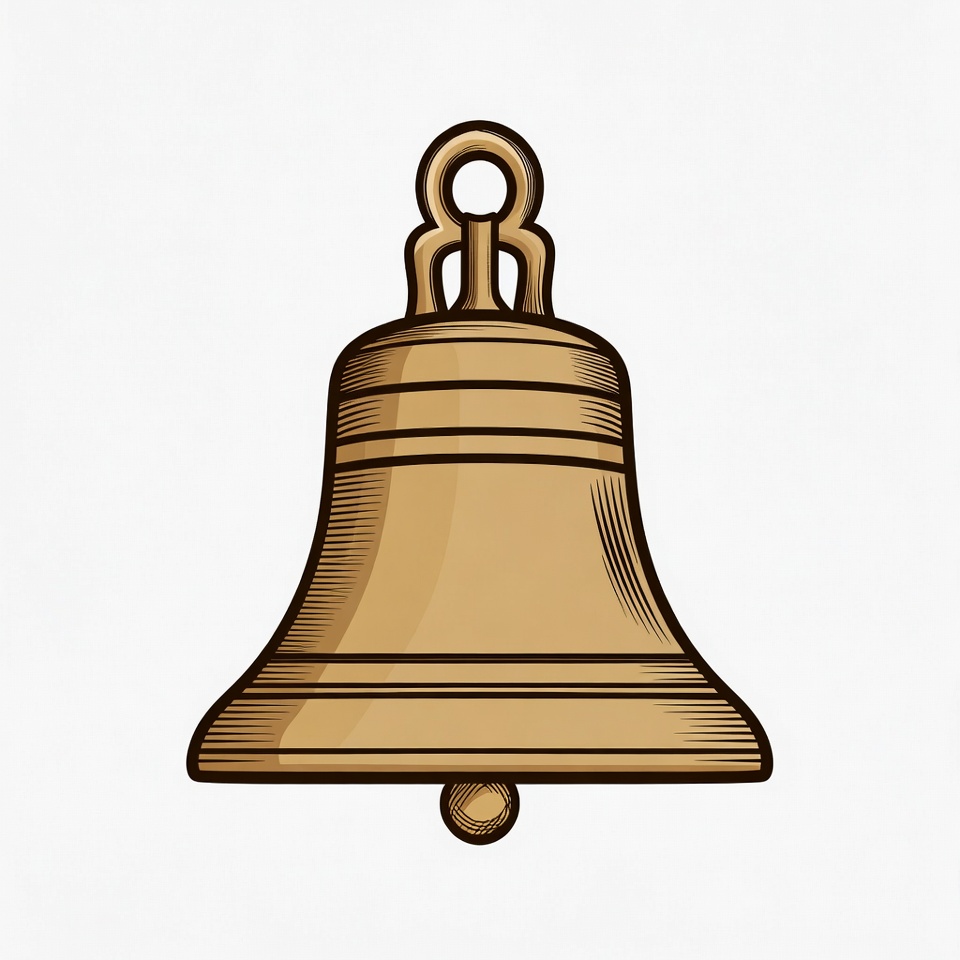 Golden Bell Illustration Golden Bell Illustration