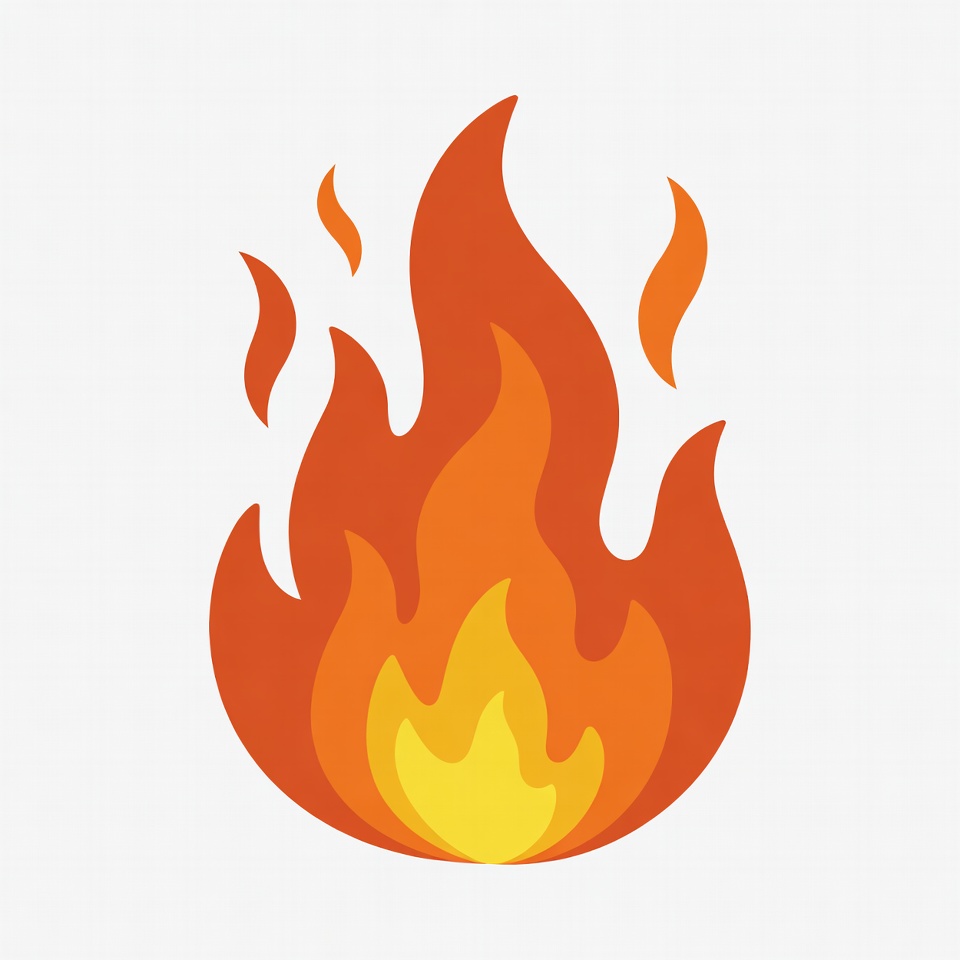 Flaming Fire Illustration Flaming Fire Illustration