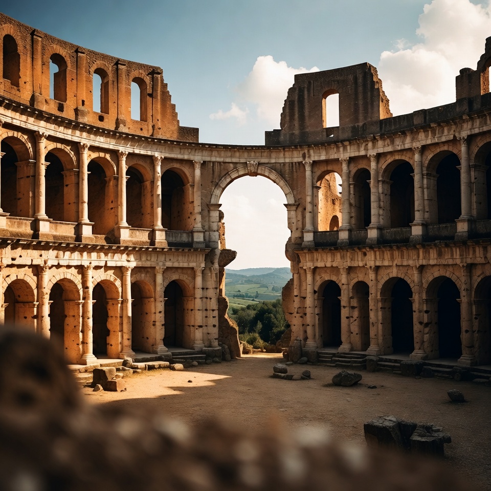 Ancient Roman Amphitheater Ruins Ancient Roman Amphitheater Ruins