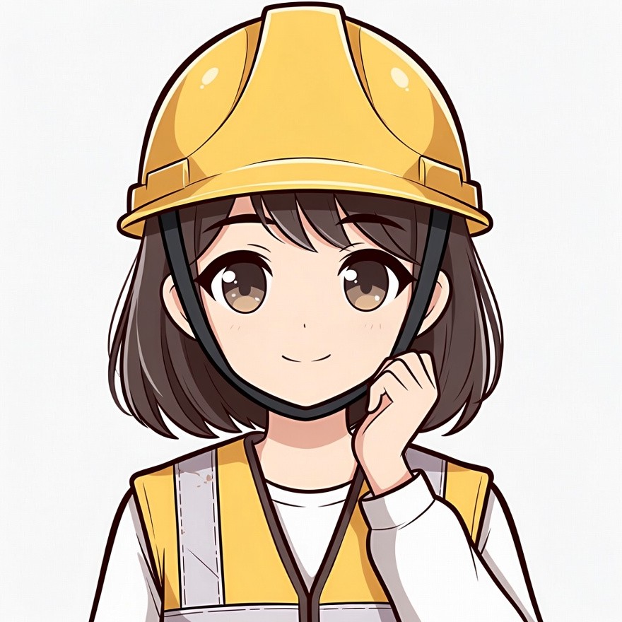 Anime girl wearing hard hat Anime girl wearing hard hat