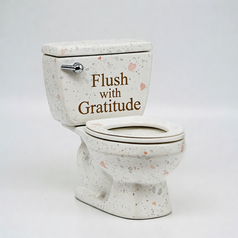 Flush with Gratitude Toilet Flush with Gratitude Toilet
