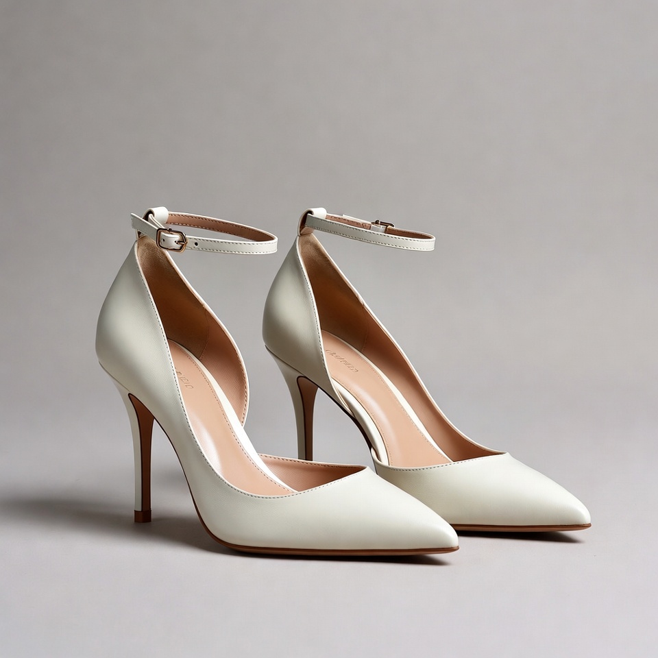 White Strappy High Heel Shoes White Strappy High Heel Shoes