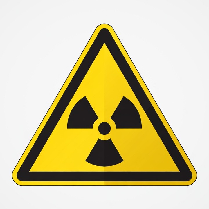 Yellow Radiation Warning Sign Yellow Radiation Warning Sign