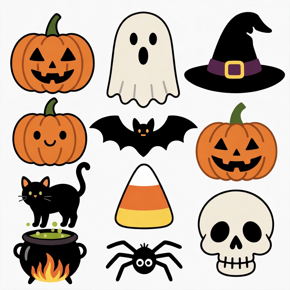 Halloween Clipart Icons Collection Halloween Clipart Icons Collection
