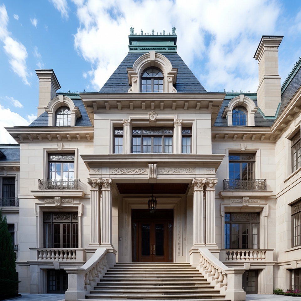 Luxurious French Chateau Mansion Exterior Luxurious French Chateau Mansion Exterior
