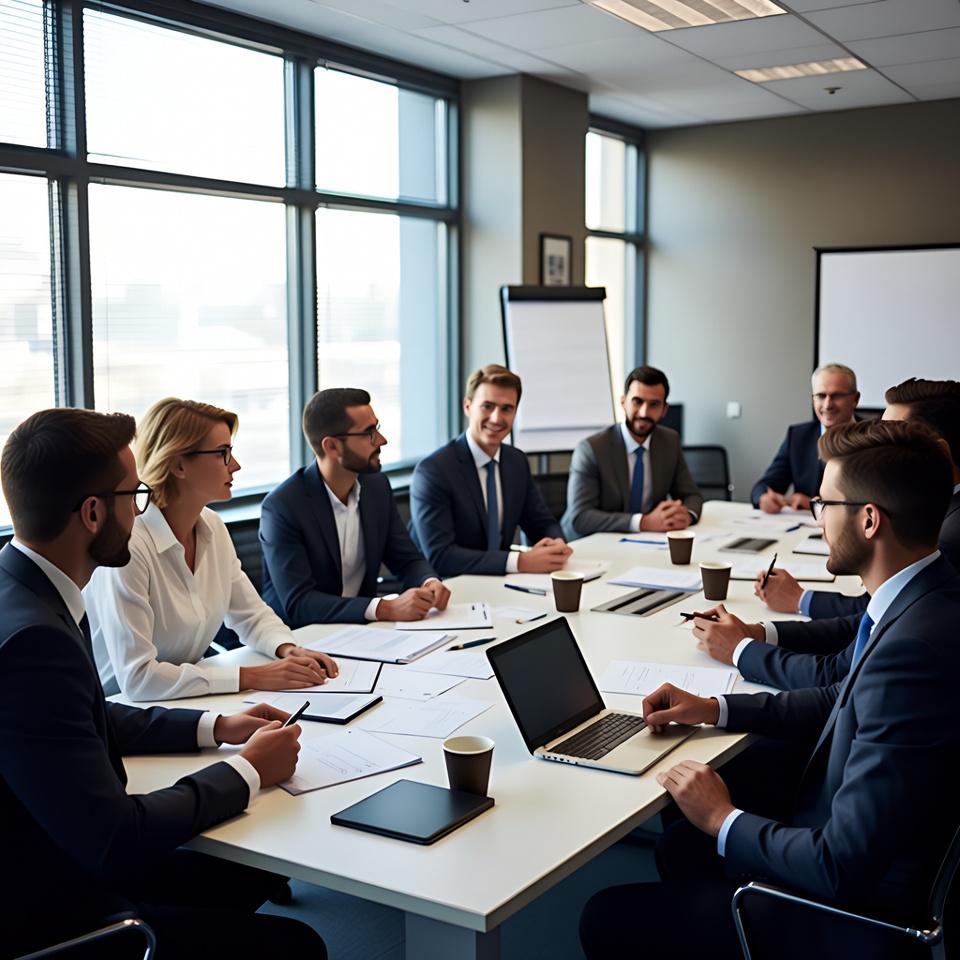 Business professionals in meeting Business professionals in meeting