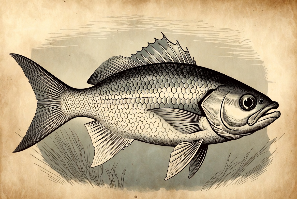 Black Sea Bass Illustration Black Sea Bass Illustration