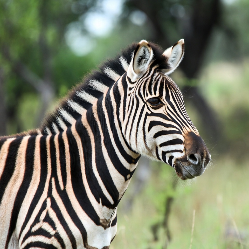 Baby zebra in savanna Baby zebra in savanna