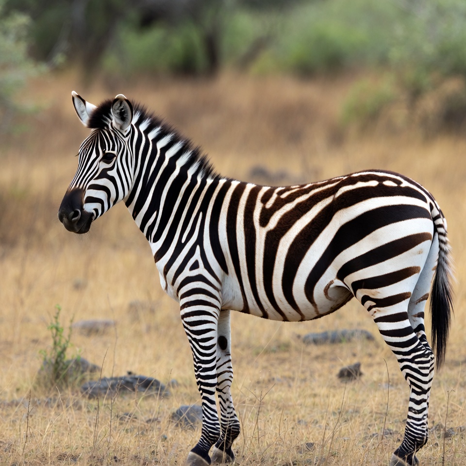 Zebra standing in grass Zebra standing in grass