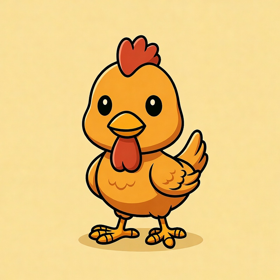 Cute cartoon baby chick Cute cartoon baby chick