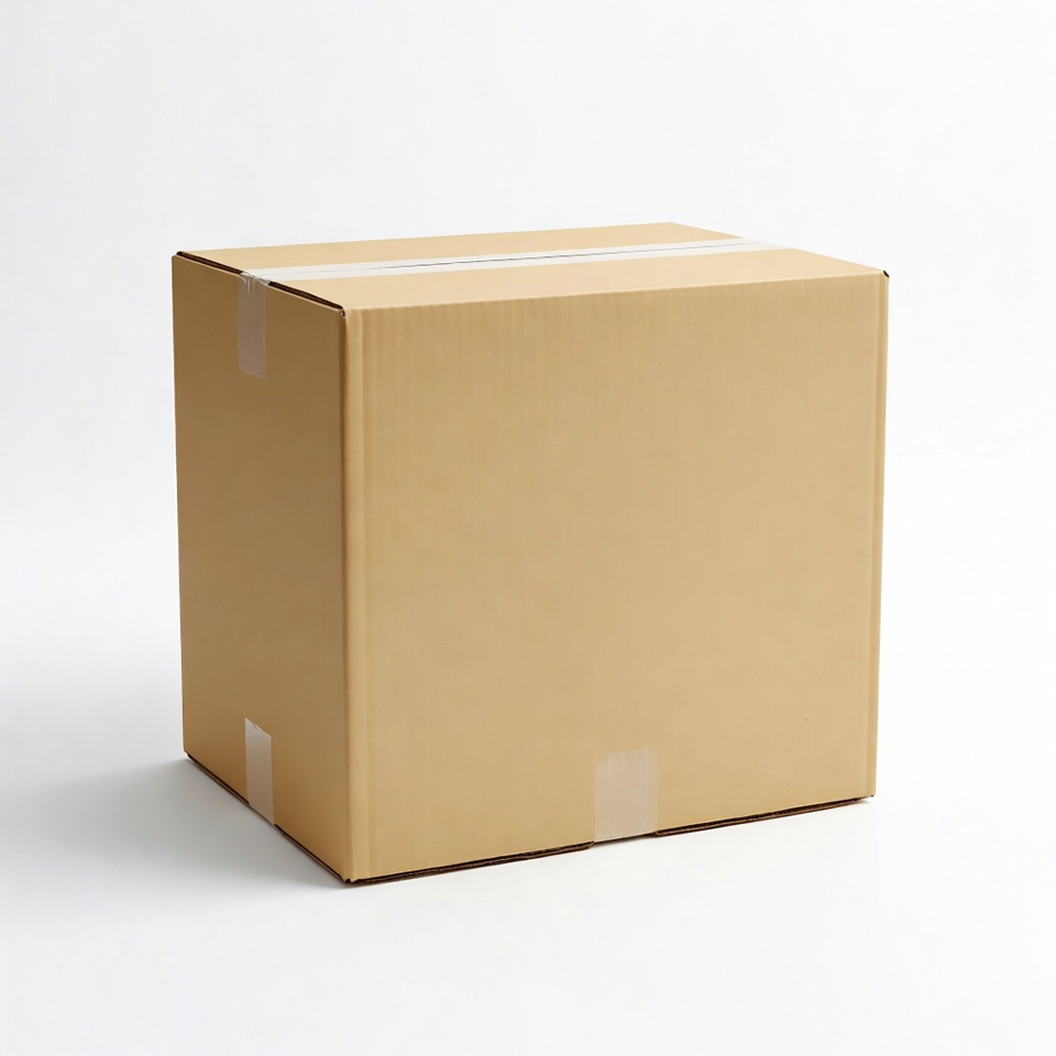 Cardboard box on white background Cardboard box on white background