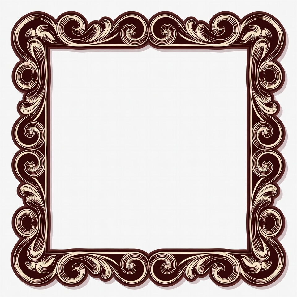 Ornate Vintage Empty Frame Ornate Vintage Empty Frame