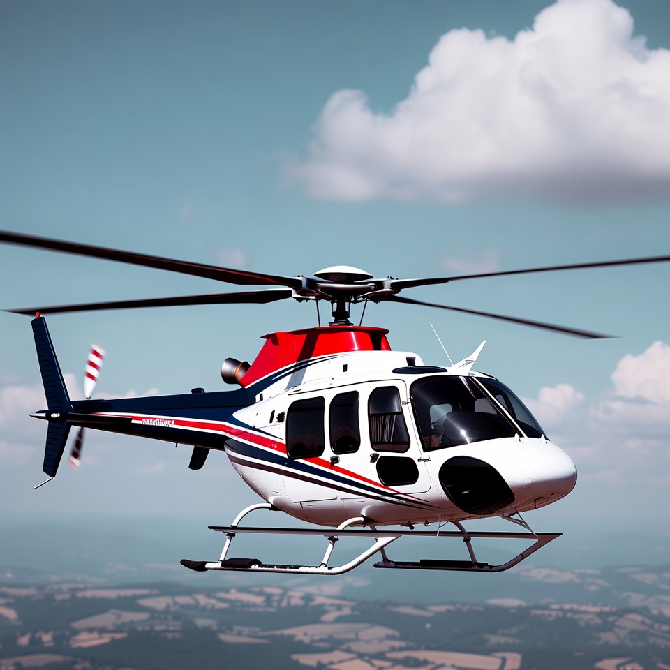 White red helicopter flying over fields White red helicopter flying over fields