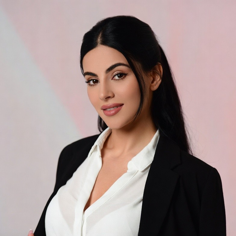 Beautiful woman in black blazer Beautiful woman in black blazer