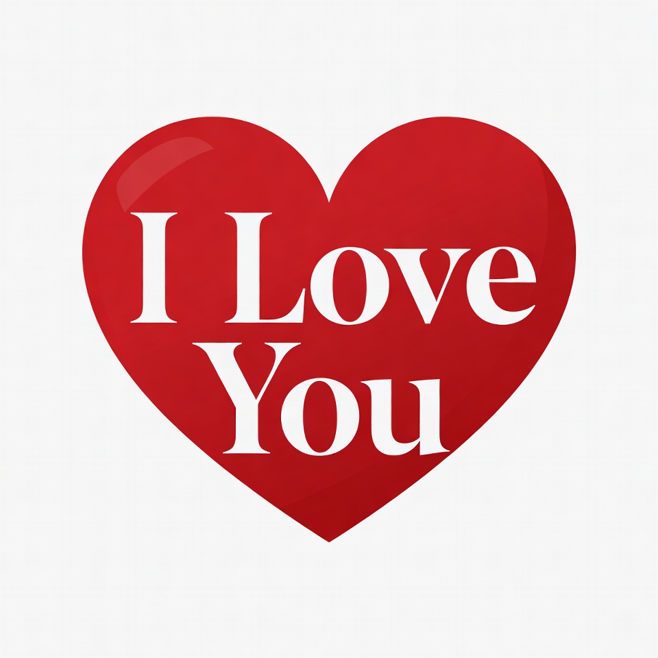 I Love You Red Heart I Love You Red Heart