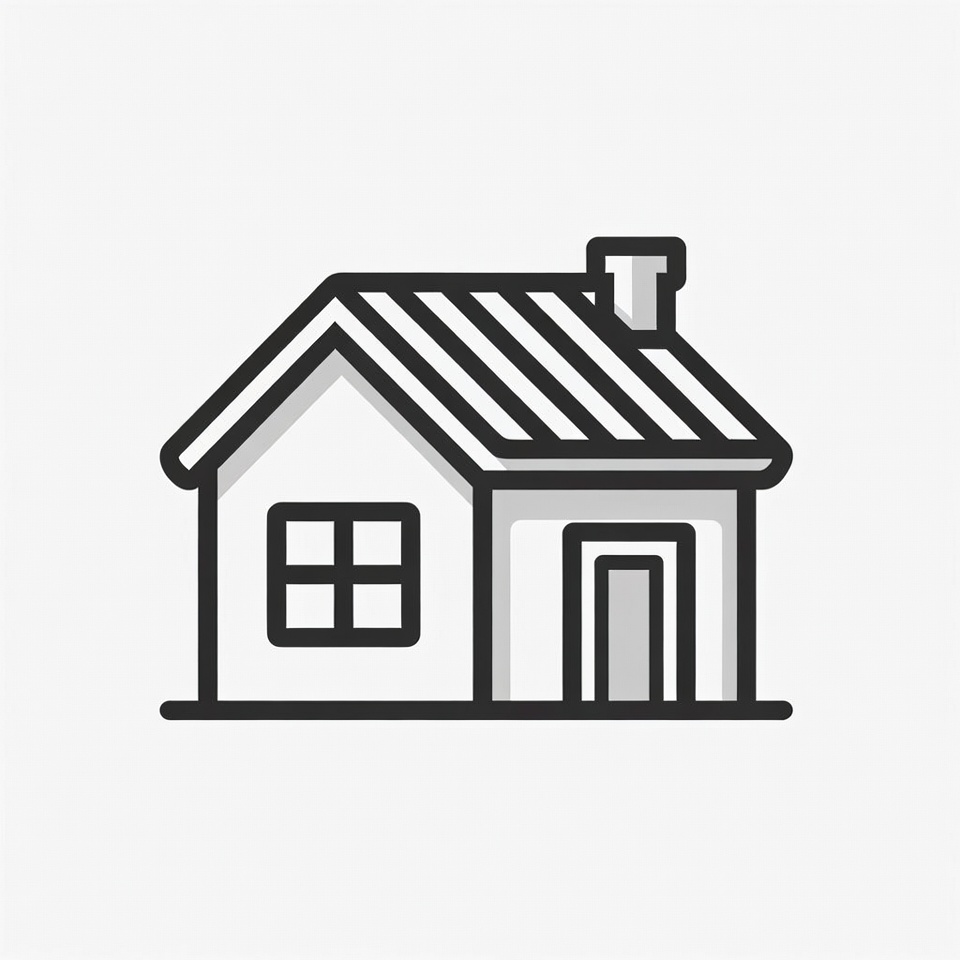 Line Art House Icon Line Art House Icon