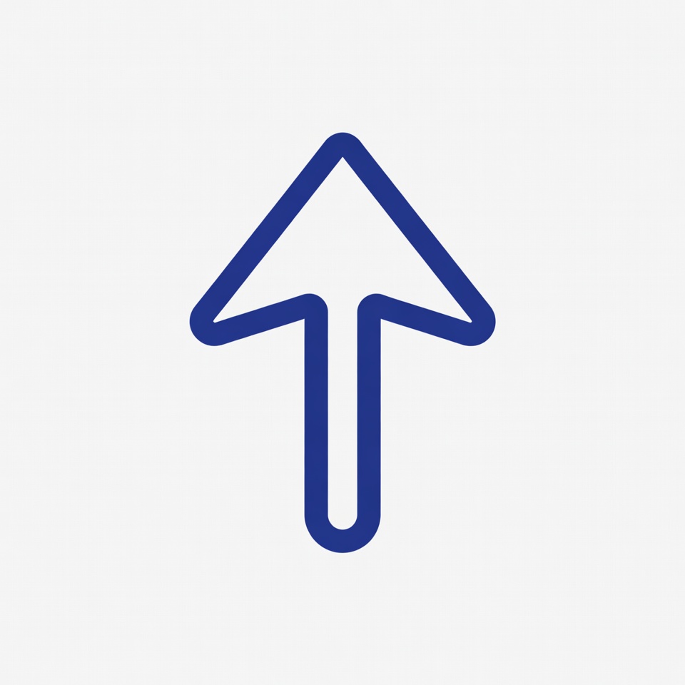 Blue upward arrow icon Blue upward arrow icon