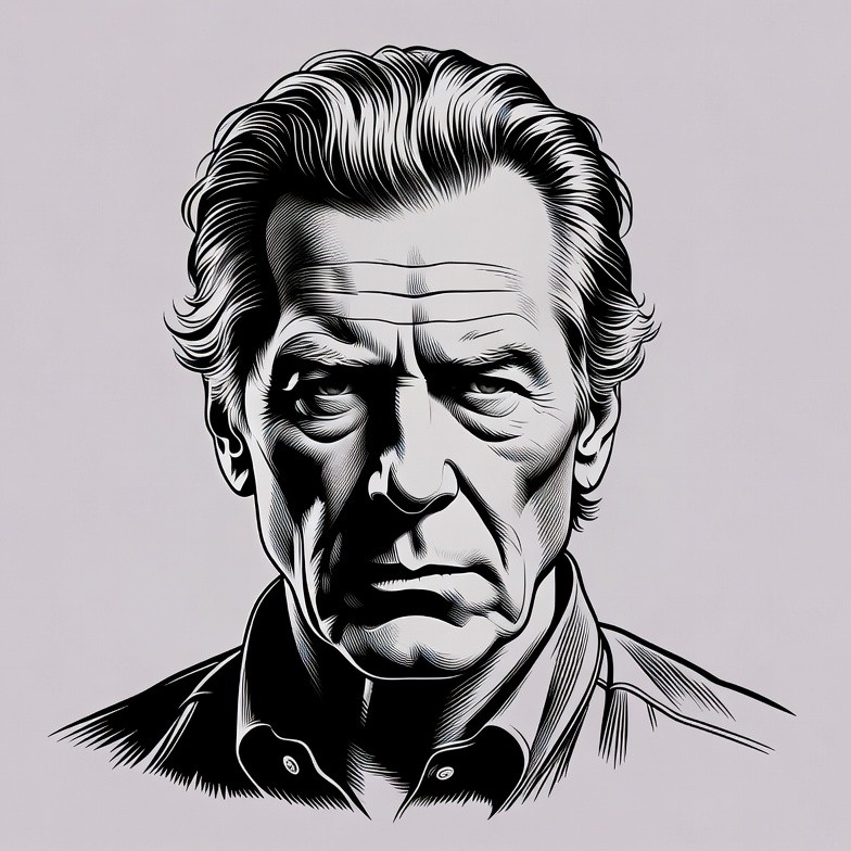 Man with wavy hair portrait Man with wavy hair portrait