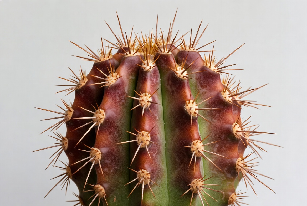 Close-up spiny barrel cactus Close-up spiny barrel cactus
