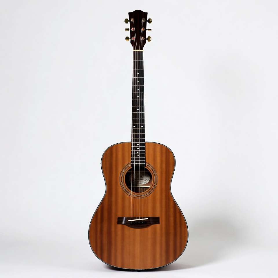 Acoustic Guitar on White Background Acoustic Guitar on White Background