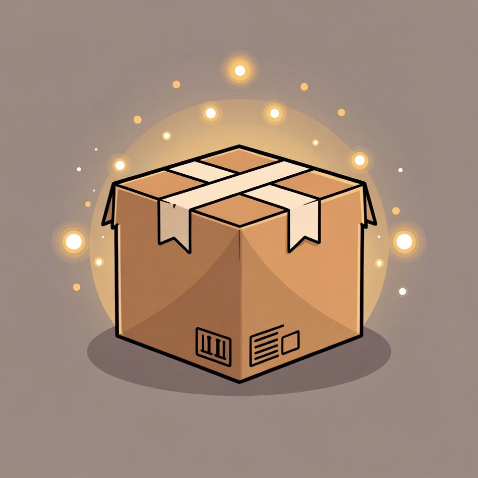 Shiny Gift Box Illustration Shiny Gift Box Illustration