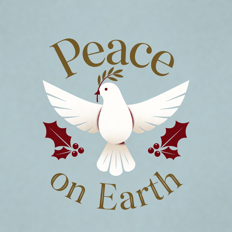 Peace on Earth Dove Illustration Peace on Earth Dove Illustration