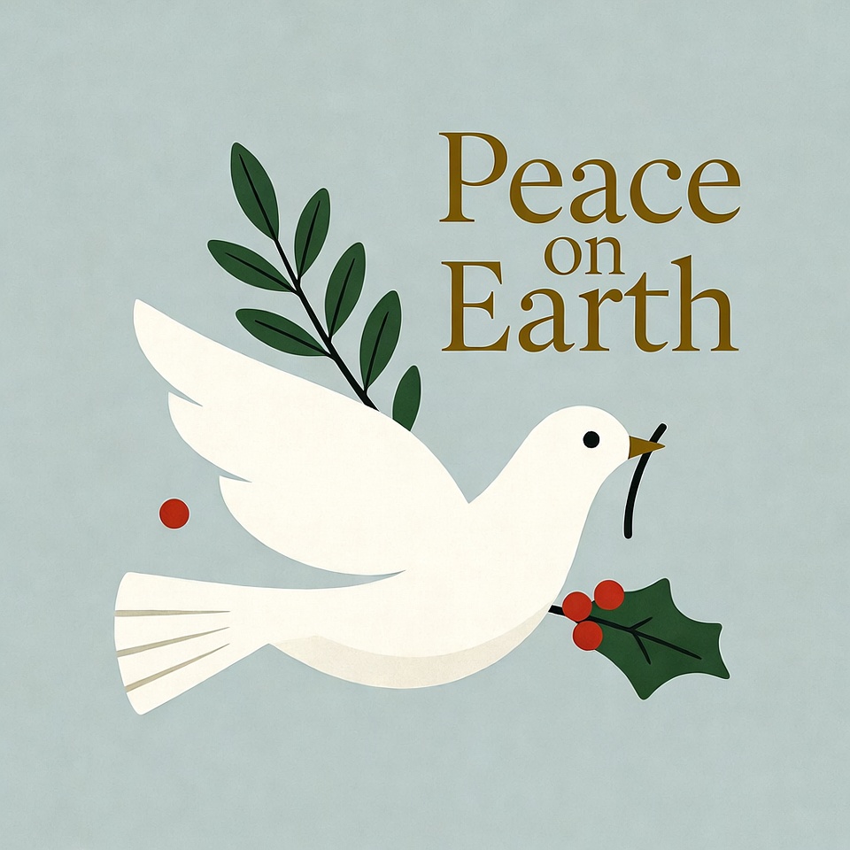 Peace on Earth Dove Illustration Peace on Earth Dove Illustration