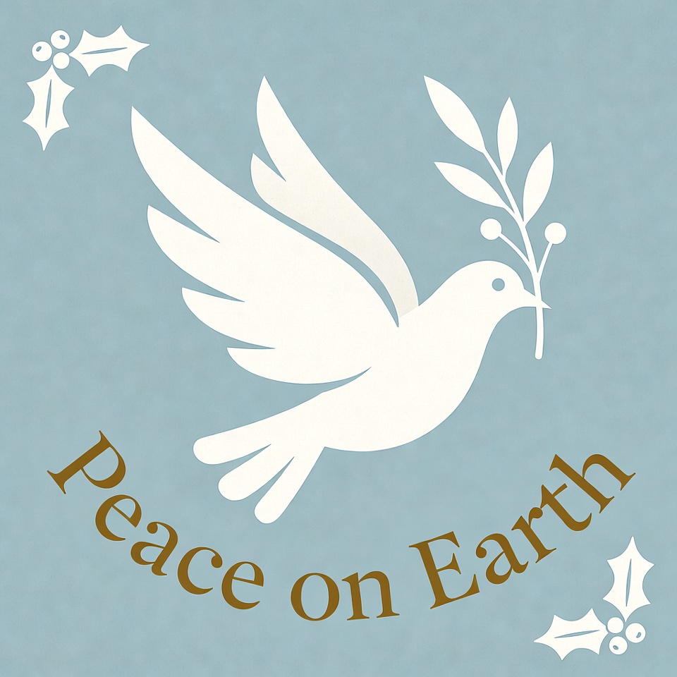 Peace on Earth Dove Illustration Peace on Earth Dove Illustration