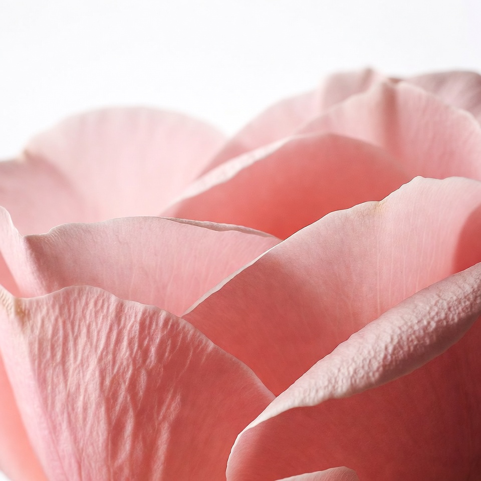 Closeup Pink Rose Petals Closeup Pink Rose Petals