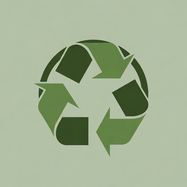 Green Recycling Symbol Icon Green Recycling Symbol Icon
