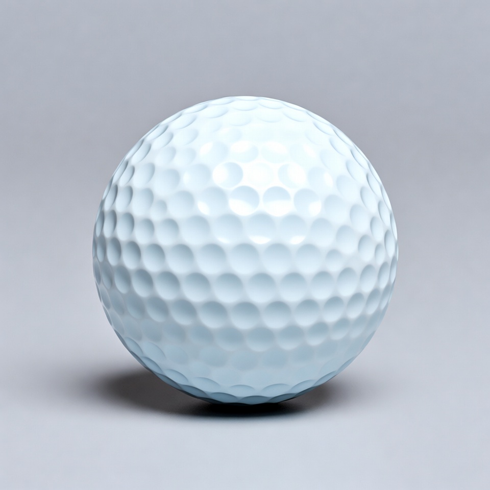 White golf ball isolated White golf ball isolated