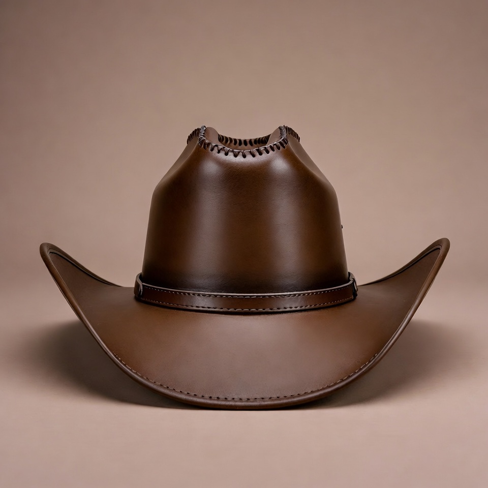 Brown cowboy hat isolated Brown cowboy hat isolated