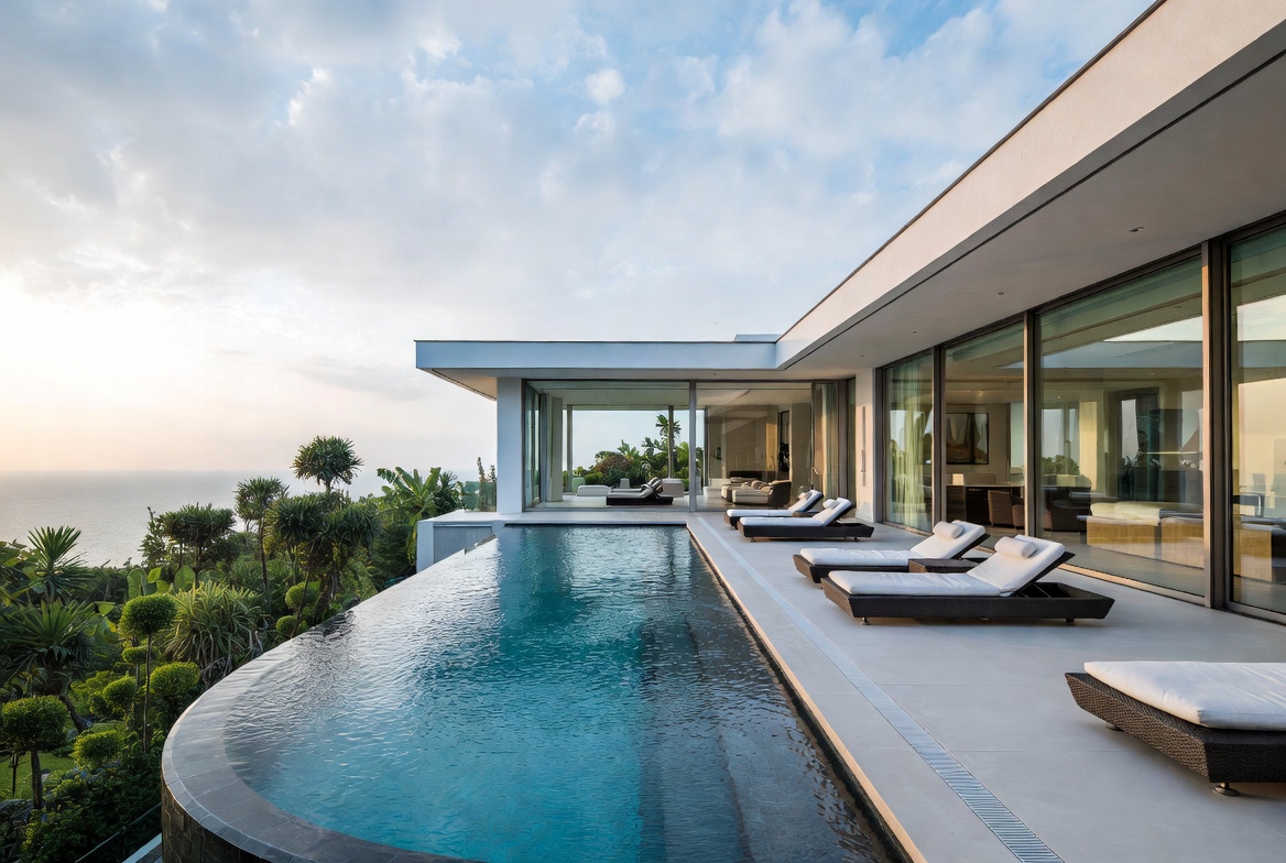 Modern Infinity Pool Cliffside Villa Modern Infinity Pool Cliffside Villa