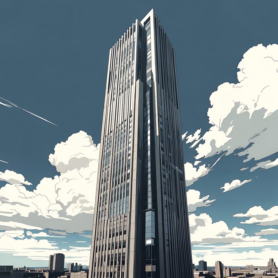 Tall Skyscraper Building in City Tall Skyscraper Building in City