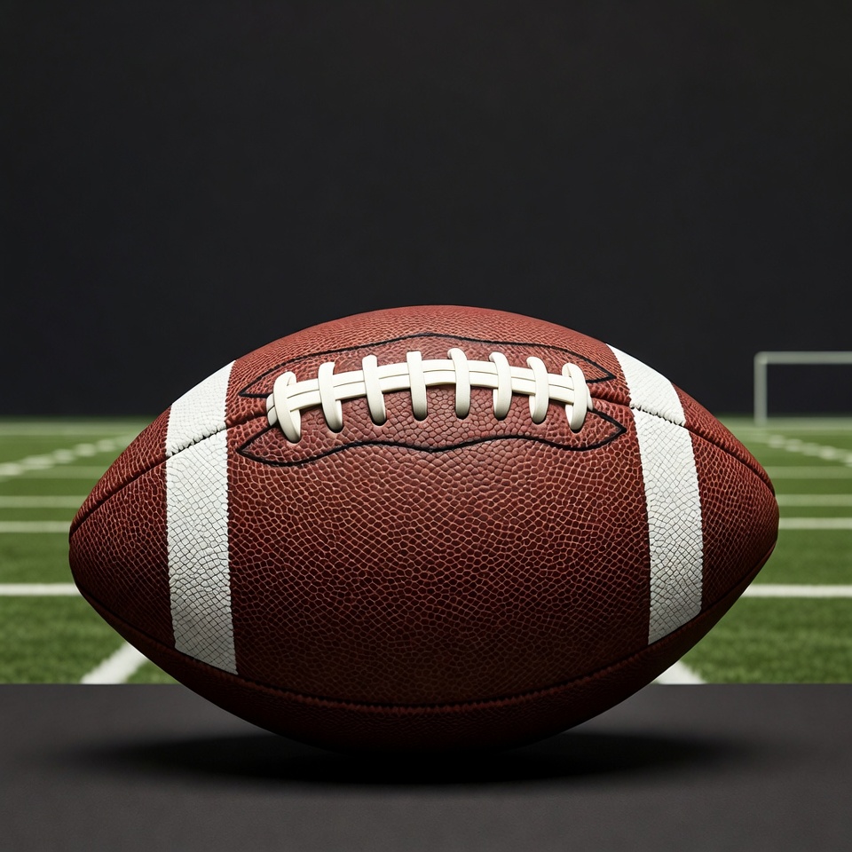 Football on Field Goal Football on Field Goal