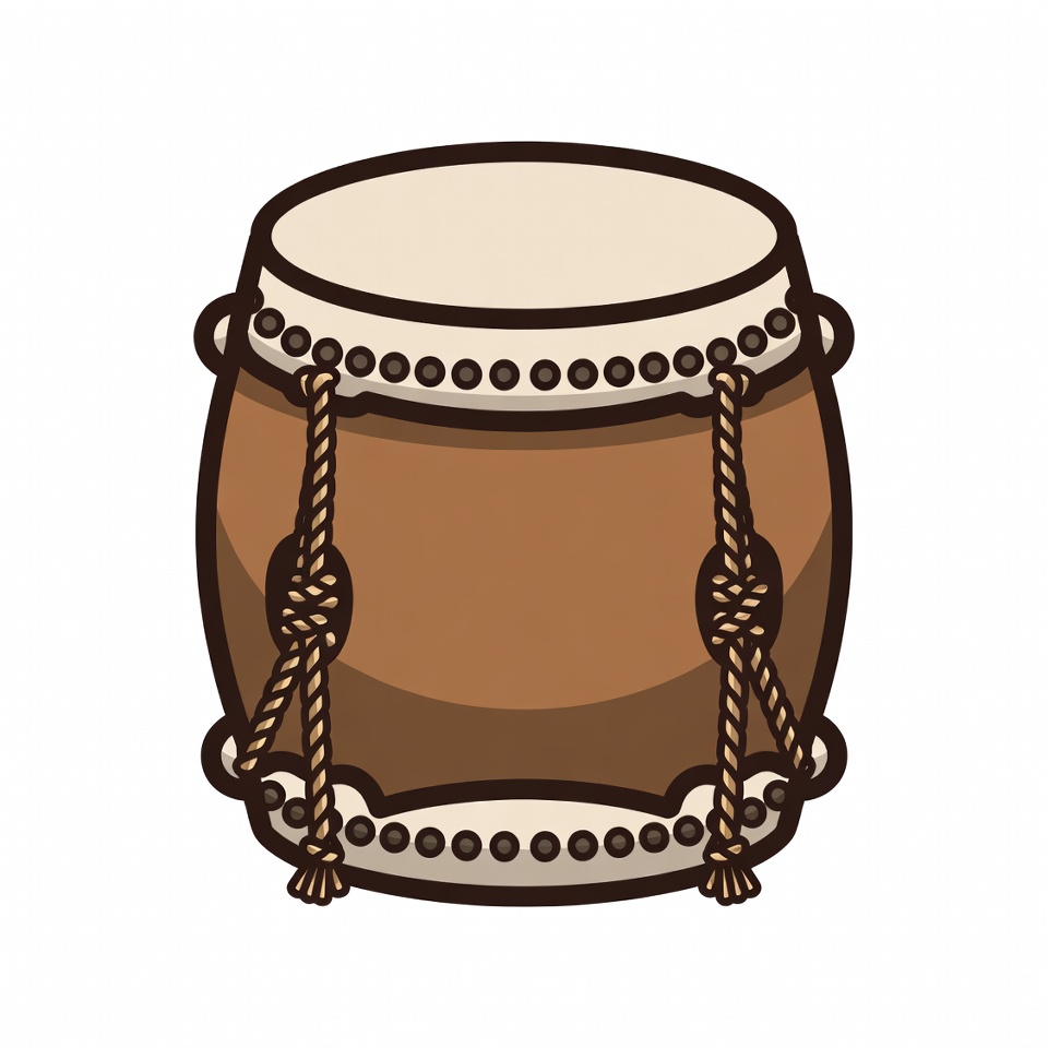 Taiko Drum Illustration Taiko Drum Illustration