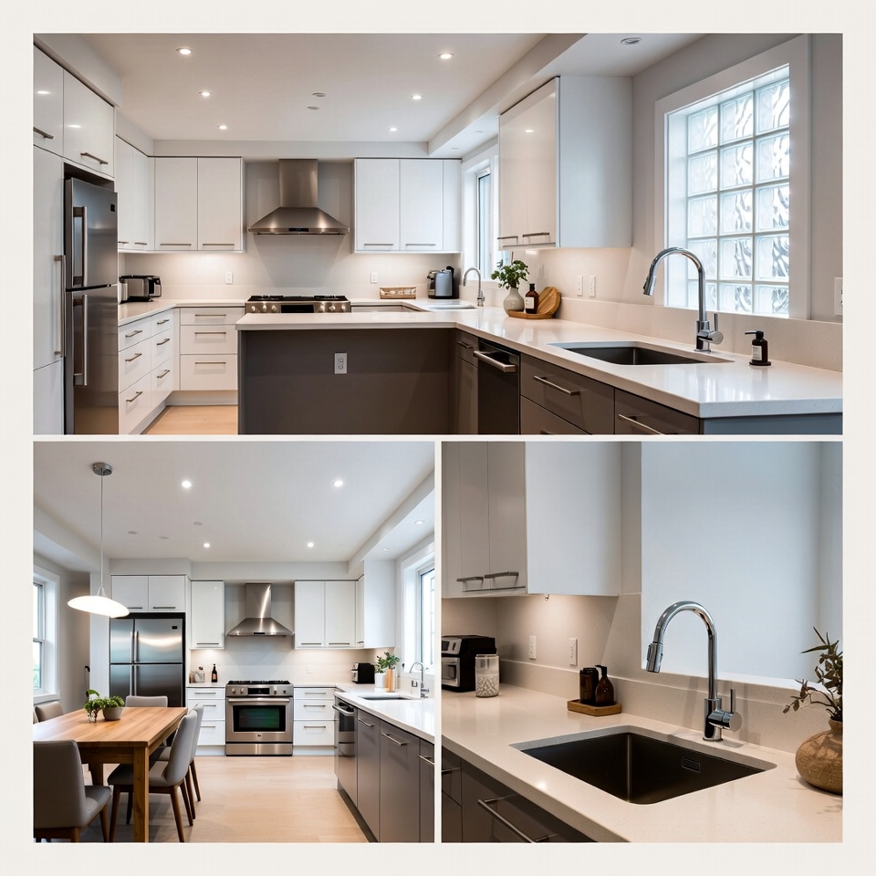 Modern White Kitchen Interior Modern White Kitchen Interior
