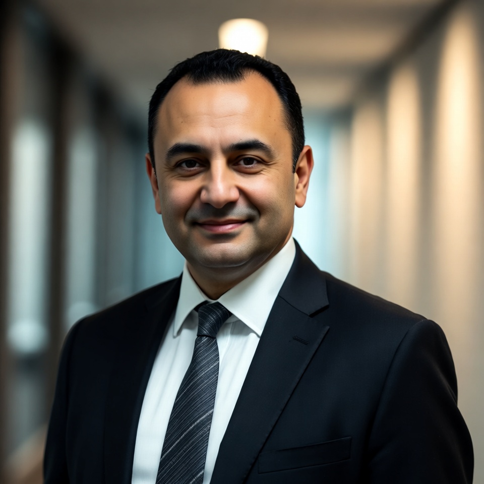 Smiling Middle Eastern man in suit Smiling Middle Eastern man in suit