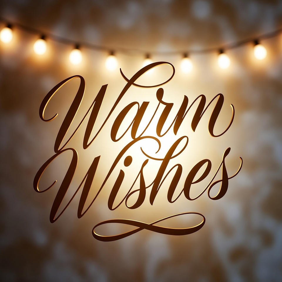 Warm Wishes with Fairy Lights Warm Wishes with Fairy Lights