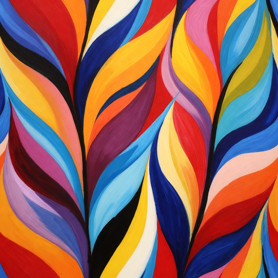 Colorful Abstract Leaf Pattern Colorful Abstract Leaf Pattern