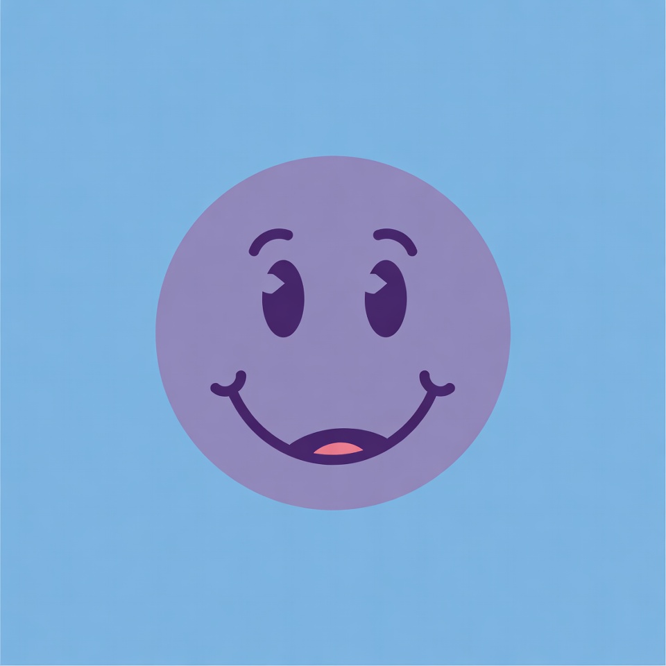 Purple Smiley Face Emoticon Purple Smiley Face Emoticon